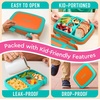 image:imageBentgo Kids BentoStyle 5Compartment LeakProof Lunch Box  Ideal Portion Sizes for Ages 37 Durable DropProof Dishwasher Safe PFAS amp BPAFree Materials BlueOrange