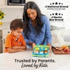 image:imageBentgo Kids BentoStyle 5Compartment LeakProof Lunch Box  Ideal Portion Sizes for Ages 37 Durable DropProof Dishwasher Safe PFAS amp BPAFree Materials BlueCitrus Yellow