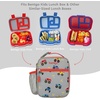image:imageBentgo Kids Insulated WaterResistant Reusable Lunch Tote  Lightweight amp Durable Lunch Bag with Water Bottle Holder amp Mesh Pocket Fits Lunch Box amp Water Bottle For Ages 3 DinosaurTrucks