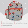 image:imageBentgo Kids Insulated WaterResistant Reusable Lunch Tote  Lightweight amp Durable Lunch Bag with Water Bottle Holder amp Mesh Pocket Fits Lunch Box amp Water Bottle For Ages 3 DinosaurTrucks
