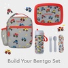 image:imageBentgo Kids Insulated WaterResistant Reusable Lunch Tote  Lightweight amp Durable Lunch Bag with Water Bottle Holder amp Mesh Pocket Fits Lunch Box amp Water Bottle For Ages 3 DinosaurTrucks