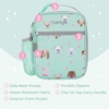 image:imageBentgo Kids Insulated WaterResistant Reusable Lunch Tote  Lightweight amp Durable Lunch Bag with Water Bottle Holder amp Mesh Pocket Fits Lunch Box amp Water Bottle For Ages 3 DinosaurPuppy