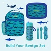 image:imageBentgo Kids Insulated WaterResistant Reusable Lunch Tote  Lightweight amp Durable Lunch Bag with Water Bottle Holder amp Mesh Pocket Fits Lunch Box amp Water Bottle For Ages 3 DinosaurSharks