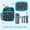 image:imageBentgo Kids Insulated WaterResistant Reusable Lunch Tote  Lightweight amp Durable Lunch Bag with Water Bottle Holder amp Mesh Pocket Fits Lunch Box amp Water Bottle For Ages 3 DinosaurDinosaur