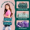 image:imageBentgo Kids Lunch Bag  DoubleInsulated Reusable Lunch Bag for Kids 3 with Adjustable Strap Holds Lunch BoxWater BottleSnacks EasyClean WaterResistant amp Pockets Glitter  Petal PinkGreen Rainbow