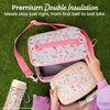 image:imageBentgo Kids Lunch Bag  DoubleInsulated Reusable Lunch Bag for Kids 3 with Adjustable Strap Holds Lunch BoxWater BottleSnacks EasyClean WaterResistant amp Pockets Glitter  Petal PinkCowgirl Dreams