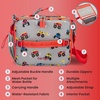 image:imageBentgo Kids Lunch Bag  DoubleInsulated Reusable Lunch Bag for Kids 3 with Adjustable Strap Holds Lunch BoxWater BottleSnacks EasyClean WaterResistant amp Pockets Glitter  Petal PinkTrucks