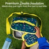 image:imageBentgo Kids Lunch Bag  DoubleInsulated Reusable Lunch Bag for Kids 3 with Adjustable Strap Holds Lunch BoxWater BottleSnacks EasyClean WaterResistant amp Pockets Glitter  Petal PinkSpace