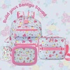 image:imageBentgo Kids Lunch Bag  DoubleInsulated Reusable Lunch Bag for Kids 3 with Adjustable Strap Holds Lunch BoxWater BottleSnacks EasyClean WaterResistant amp Pockets Glitter  Petal PinkBlooming Floral