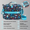 image:imageBentgo Kids Lunch Bag  DoubleInsulated Reusable Lunch Bag for Kids 3 with Adjustable Strap Holds Lunch BoxWater BottleSnacks EasyClean WaterResistant amp Pockets Glitter  Petal PinkDinosaur