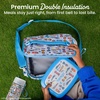 image:imageBentgo Kids Lunch Bag  DoubleInsulated Reusable Lunch Bag for Kids 3 with Adjustable Strap Holds Lunch BoxWater BottleSnacks EasyClean WaterResistant amp Pockets Glitter  Petal PinkRace Cars