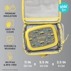 image:imageBentgo Kids Lunch Bag  DoubleInsulated Reusable Lunch Bag for Kids 3 with Adjustable Strap Holds Lunch BoxWater BottleSnacks EasyClean WaterResistant amp Pockets Glitter  Petal PinkConstruction Trucks