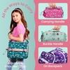 image:imageBentgo Kids Lunch Bag  DoubleInsulated Reusable Lunch Bag for Kids 3 with Adjustable Strap Holds Lunch BoxWater BottleSnacks EasyClean WaterResistant amp Pockets Glitter  Petal PinkPuppy Love
