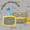 image:imageBentgo Kids Lunch Bag  DoubleInsulated Reusable Lunch Bag for Kids 3 with Adjustable Strap Holds Lunch BoxWater BottleSnacks EasyClean WaterResistant amp Pockets Glitter  Petal PinkConstruction Trucks