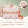 image:imageBentgo Kids Lunch Bag  DoubleInsulated Reusable Lunch Bag for Kids 3 with Adjustable Strap Holds Lunch BoxWater BottleSnacks EasyClean WaterResistant amp Pockets Glitter  Petal PinkGeo Speckle