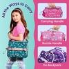 image:imageBentgo Kids Lunch Bag  DoubleInsulated Reusable Lunch Bag for Kids 3 with Adjustable Strap Holds Lunch BoxWater BottleSnacks EasyClean WaterResistant amp Pockets Glitter  Petal PinkRainbows  Butterflies