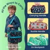 image:imageBentgo Kids Lunch Bag  DoubleInsulated Reusable Lunch Bag for Kids 3 with Adjustable Strap Holds Lunch BoxWater BottleSnacks EasyClean WaterResistant amp Pockets Glitter  Petal PinkSpace