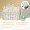 image:imageBentgo Kids Lunch Bag  DoubleInsulated Reusable Lunch Bag for Kids 3 with Adjustable Strap Holds Lunch BoxWater BottleSnacks EasyClean WaterResistant amp Pockets Glitter  Petal PinkWavy