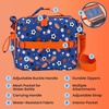 image:imageBentgo Kids Lunch Bag  DoubleInsulated Reusable Lunch Bag for Kids 3 with Adjustable Strap Holds Lunch BoxWater BottleSnacks EasyClean WaterResistant amp Pockets Glitter  Petal PinkSports