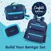 image:imageBentgo Kids Lunch Bag  DoubleInsulated Reusable Lunch Bag for Kids 3 with Adjustable Strap Holds Lunch BoxWater BottleSnacks EasyClean WaterResistant amp Pockets Glitter  Petal PinkConfetti Edition  Abyss Blue