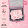 image:imageBentgo Kids Prints DoubleInsulated Reusable Lunch Bag  For Kids 3 Adjustable Strap Holds Lunch BoxWater BottleSnacks EasyClean WaterResistant Pockets Abyss Blue SpeckleBallet  Bows