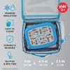 image:imageBentgo Kids Prints DoubleInsulated Reusable Lunch Bag  For Kids 3 Adjustable Strap Holds Lunch BoxWater BottleSnacks EasyClean WaterResistant Pockets Abyss Blue SpeckleRace Cars