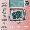 image:imageBentgo Kids Prints DoubleInsulated Reusable Lunch Bag  For Kids 3 Adjustable Strap Holds Lunch BoxWater BottleSnacks EasyClean WaterResistant Pockets Abyss Blue SpeckleGreen Rainbow