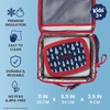 image:imageBentgo Kids Prints DoubleInsulated Reusable Lunch Bag  For Kids 3 Adjustable Strap Holds Lunch BoxWater BottleSnacks EasyClean WaterResistant Pockets Abyss Blue SpeckleRocket