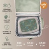 image:imageBentgo Kids Prints DoubleInsulated Reusable Lunch Bag  For Kids 3 Adjustable Strap Holds Lunch BoxWater BottleSnacks EasyClean WaterResistant Pockets Abyss Blue SpeckleDino Fossils