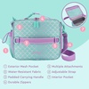 image:imageBentgo Kids Prints DoubleInsulated Reusable Lunch Bag  For Kids 3 Adjustable Strap Holds Lunch BoxWater BottleSnacks EasyClean WaterResistant Pockets Abyss Blue SpeckleMermaid