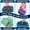image:imageBentgo Kids Prints DoubleInsulated Reusable Lunch Bag  For Kids 3 Adjustable Strap Holds Lunch BoxWater BottleSnacks EasyClean WaterResistant Pockets Abyss Blue SpeckleConfetti Edition  Abyss Blue