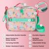 image:imageBentgo Kids Prints DoubleInsulated Reusable Lunch Bag  For Kids 3 Adjustable Strap Holds Lunch BoxWater BottleSnacks EasyClean WaterResistant Pockets Abyss Blue SpeckleTropical