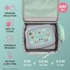 image:imageBentgo Kids Prints DoubleInsulated Reusable Lunch Bag  For Kids 3 Adjustable Strap Holds Lunch BoxWater BottleSnacks EasyClean WaterResistant Pockets Abyss Blue SpecklePuppy Love