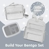 image:imageBentgo Kids Prints DoubleInsulated Reusable Lunch Bag  For Kids 3 Adjustable Strap Holds Lunch BoxWater BottleSnacks EasyClean WaterResistant Pockets Abyss Blue SpeckleGlitter Edition  Silver