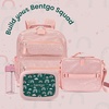 image:imageBentgo Kids Prints DoubleInsulated Reusable Lunch Bag  For Kids 3 Adjustable Strap Holds Lunch BoxWater BottleSnacks EasyClean WaterResistant Pockets Abyss Blue SpeckleGreen Rainbow