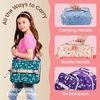 image:imageBentgo Kids Prints DoubleInsulated Reusable Lunch Bag  For Kids 3 Adjustable Strap Holds Lunch BoxWater BottleSnacks EasyClean WaterResistant Pockets Abyss Blue SpeckleCowgirl Dreams