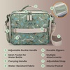image:imageBentgo Kids Prints DoubleInsulated Reusable Lunch Bag  For Kids 3 Adjustable Strap Holds Lunch BoxWater BottleSnacks EasyClean WaterResistant Pockets Abyss Blue SpeckleDino Fossils