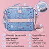image:imageBentgo Kids Prints DoubleInsulated Reusable Lunch Bag  For Kids 3 Adjustable Strap Holds Lunch BoxWater BottleSnacks EasyClean WaterResistant Pockets Abyss Blue SpeckleLavender Galaxy