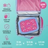 image:imageBentgo Kids Prints DoubleInsulated Reusable Lunch Bag  For Kids 3 Adjustable Strap Holds Lunch BoxWater BottleSnacks EasyClean WaterResistant Pockets Abyss Blue SpeckleRainbows  Butterflies