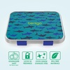 image:imageBentgo Kids Prints Stainless Steel LeakResistant 3Compartment Lunch Box  For Kids 3 Bonus Silicone Container Durable OdorFree DishwasherSafe PFAS amp BPAFree SharkShark
