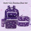 image:imageBentgo Kids Prints Stainless Steel LeakResistant 3Compartment Lunch Box  For Kids 3 Bonus Silicone Container Durable OdorFree DishwasherSafe PFAS amp BPAFree SharkUnicorn