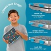 image:imageBentgo Kids Prints Stainless Steel LeakResistant 3Compartment Lunch Box  For Kids 3 Bonus Silicone Container Durable OdorFree DishwasherSafe PFAS amp BPAFree SharkDinosaur