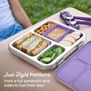 image:imageBentgo Kids Prints Stainless Steel LeakResistant 3Compartment Lunch Box  For Kids 3 Bonus Silicone Container Durable OdorFree DishwasherSafe PFAS amp BPAFree SharkUnicorn
