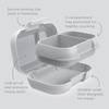 image:imageBentgo Kids Snack LeakProof 2 Compartment BentoStyle Container  For Snacks amp Small Meals EasyOpen Latch Dishwasher Safe BPAFree for School Daycare amp Sports Ages 3 GreenNavyGray