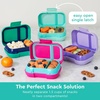 image:imageBentgo Kids Snack LeakProof 2 Compartment BentoStyle Container  For Snacks amp Small Meals EasyOpen Latch Dishwasher Safe BPAFree for School Daycare amp Sports Ages 3 GreenNavyAqua