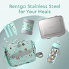 image:imageBentgo Kids Stainless Steel LeakProof Food Jar for Hot or Cold Food  11 fl oz Double Insulated Container with Removable Silicone Bumper Dishwasher Safe Easy Open Lid Ages 3 Cowgirl DreamsPuppy Love