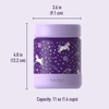 image:imageBentgo Kids Stainless Steel LeakProof Food Jar for Hot or Cold Food  11 fl oz Double Insulated Container with Removable Silicone Bumper Dishwasher Safe Easy Open Lid Ages 3 Cowgirl DreamsUnicorn