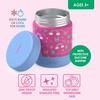 image:imageBentgo Kids Stainless Steel LeakProof Food Jar for Hot or Cold Food  11 fl oz Double Insulated Container with Removable Silicone Bumper Dishwasher Safe Easy Open Lid Ages 3 Cowgirl DreamsRainbows and Butterflies