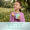 image:imageBentgo Kids Stainless Steel LeakProof Food Jar for Hot or Cold Food  11 fl oz Double Insulated Container with Removable Silicone Bumper Dishwasher Safe Easy Open Lid Ages 3 Cowgirl DreamsPuppy Love