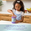 image:imageBentgo Kids Stainless Steel LeakProof Food Jar for Hot or Cold Food  11 fl oz Double Insulated Container with Removable Silicone Bumper Dishwasher Safe Easy Open Lid Ages 3 Cowgirl DreamsSea Life